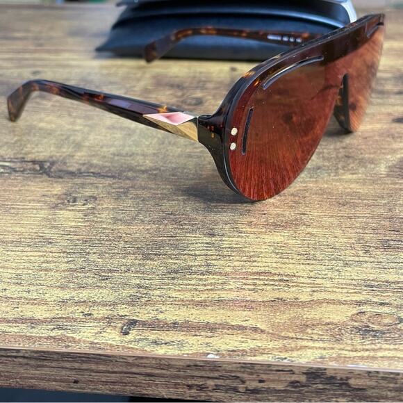 Rag & Bone Unisex RNB1041/S 086/BJ Dark Havana Pilot Sunglasses sz 99-1-145 main image 4